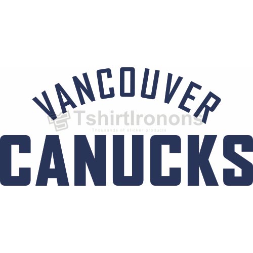 Vancouver Canucks T-shirts Iron On Transfers N356